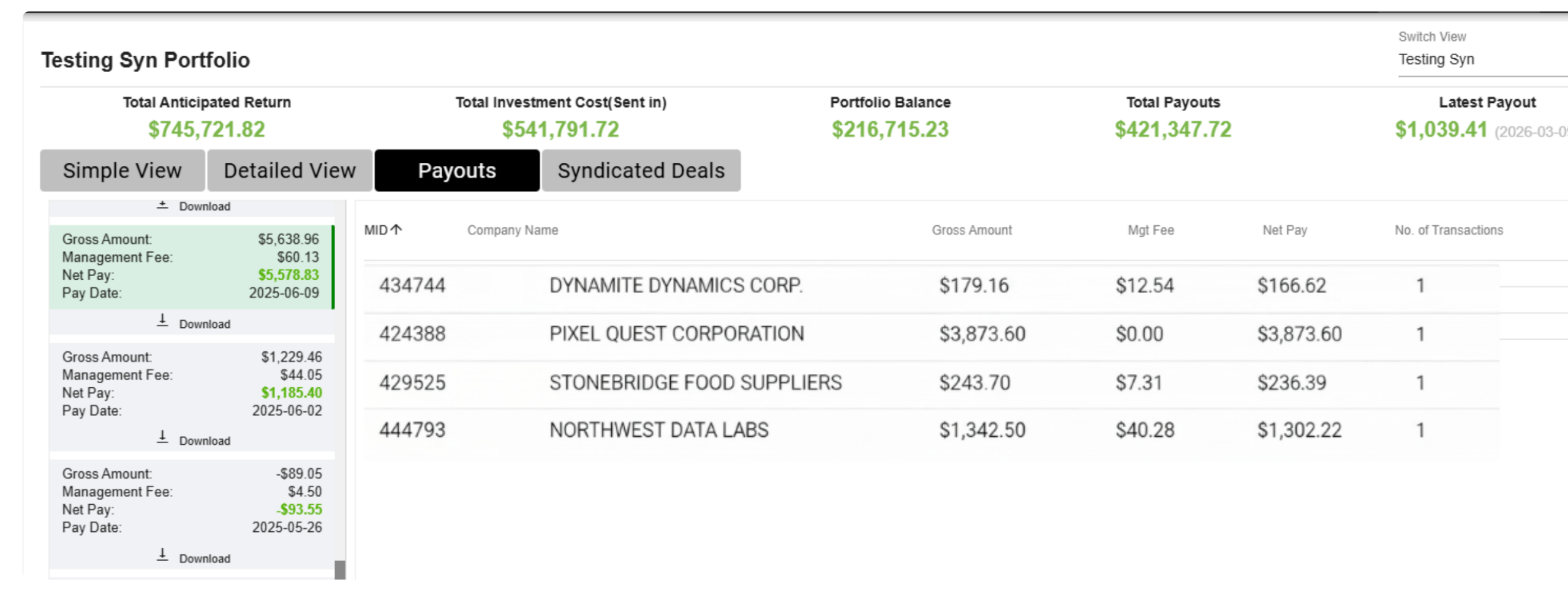Syndication platform