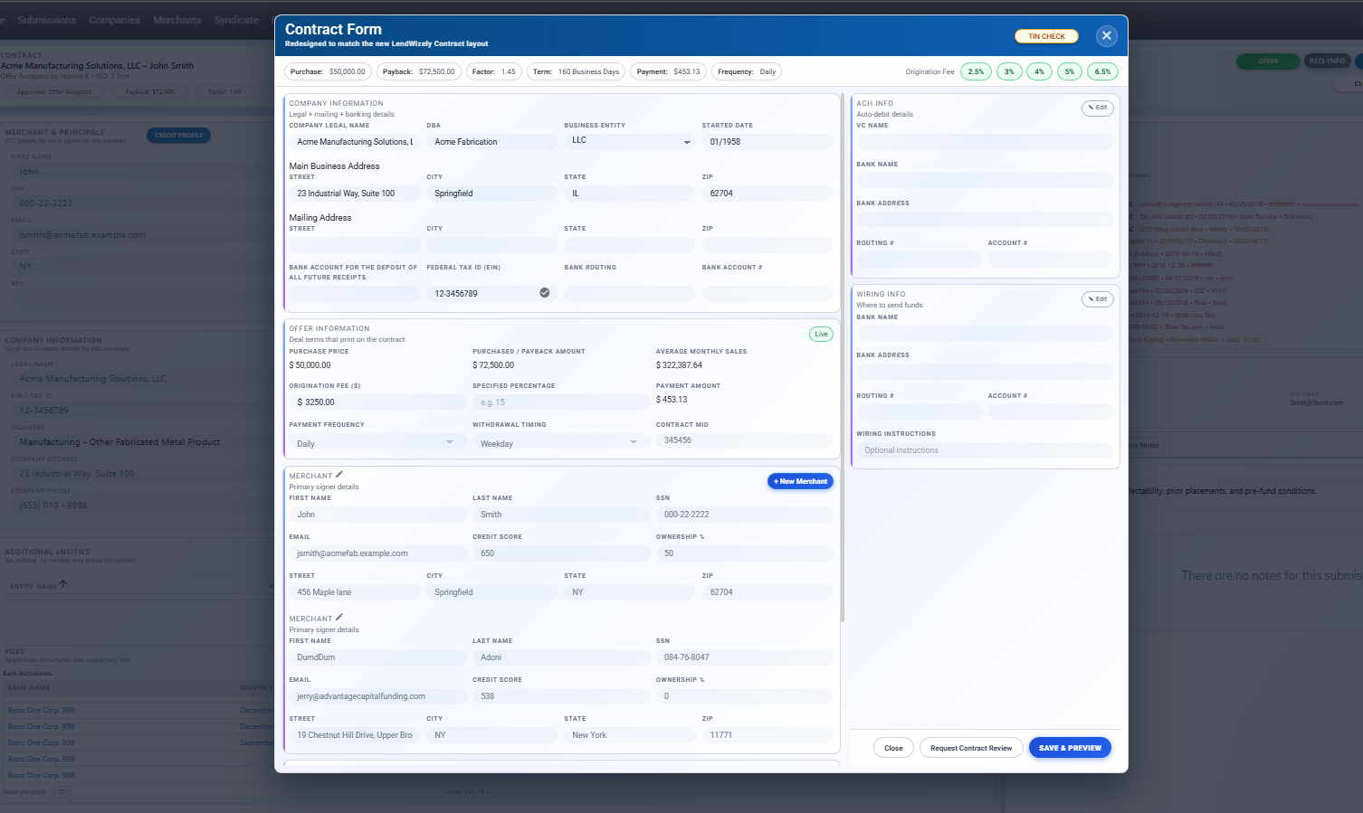 LendWizely command center